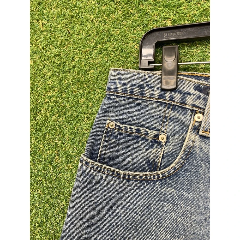 Vintage Polo Ralph Lauren Jean Shorts Mens 38 Baggy Y2K 90s Skater Wide Leg USA